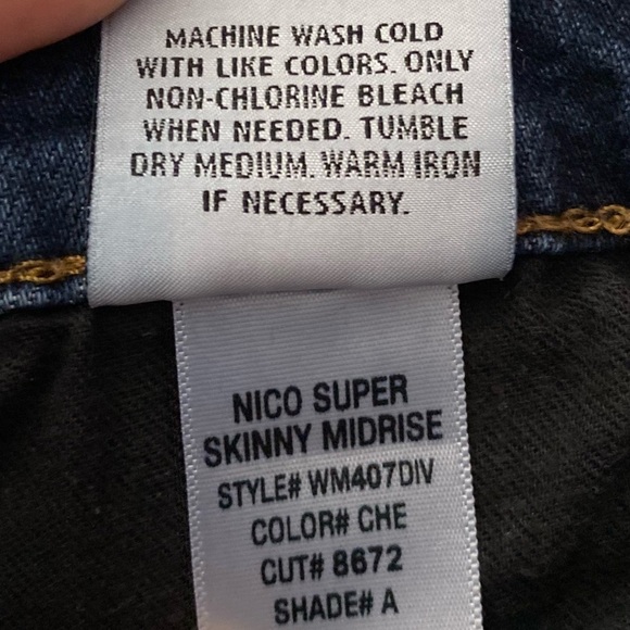 Hudson Jeans Nico Super Skinny Ankle Jean Mid Rise Stretch Straight Leg 25 - Picture 4 of 16